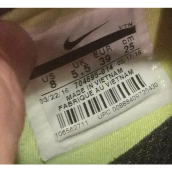 Nike Free 5.0 TR Fit 5 Womens Training Shoes Black/Volt 704695-014 Size US 8 - Picture 11 of 11